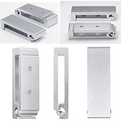2pcs Alum. Alloy Folding Coat Hooks 33lbs Load
