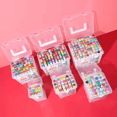 Marker Pen Storage Box Transparent Plastic Organizer