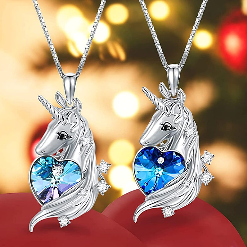 Unicorn Pendant Necklace Jewelry Gift For Girls