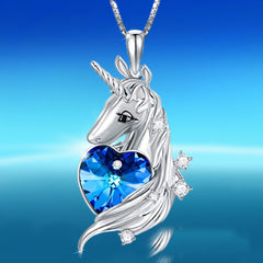 Unicorn Pendant Necklace Jewelry Gift For Girls
