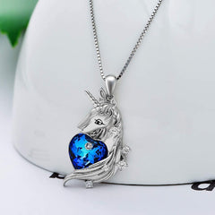 Unicorn Pendant Necklace Jewelry Gift For Girls