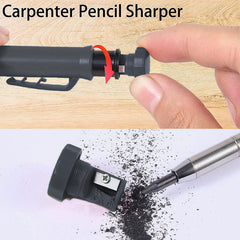 Carpenter Pencil Set with Sharpener 6 Refills Woodwork Tool