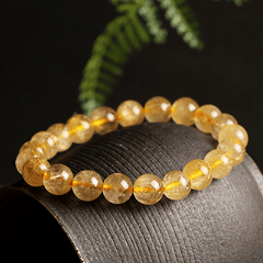 Golden Hair Crystal Bracelet Blonde Crystal Wealthy Beads Bracelet