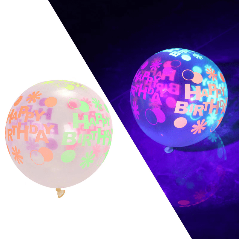 10pcs Fluorescent Balloons 30 48 Cm 2 8g Transparent