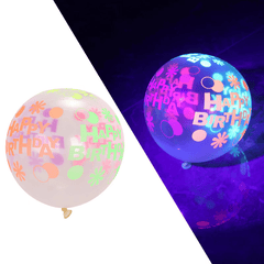 10pcs Fluorescent Balloons 30 48 Cm 2 8g Transparent
