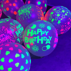 10pcs Fluorescent Balloons 30 48 Cm 2 8g Transparent