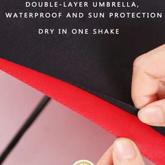 10 Bones Reverse Double Layer Umbrella Automatic Sunscreen Aluminum Alloy Holder