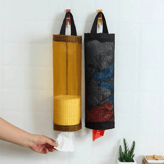 Wall Mount Grocery Bag Holder Plastic Bag Dispenser