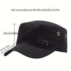 Breathable Adjustable Cadet Style Hat for Sun Protection
