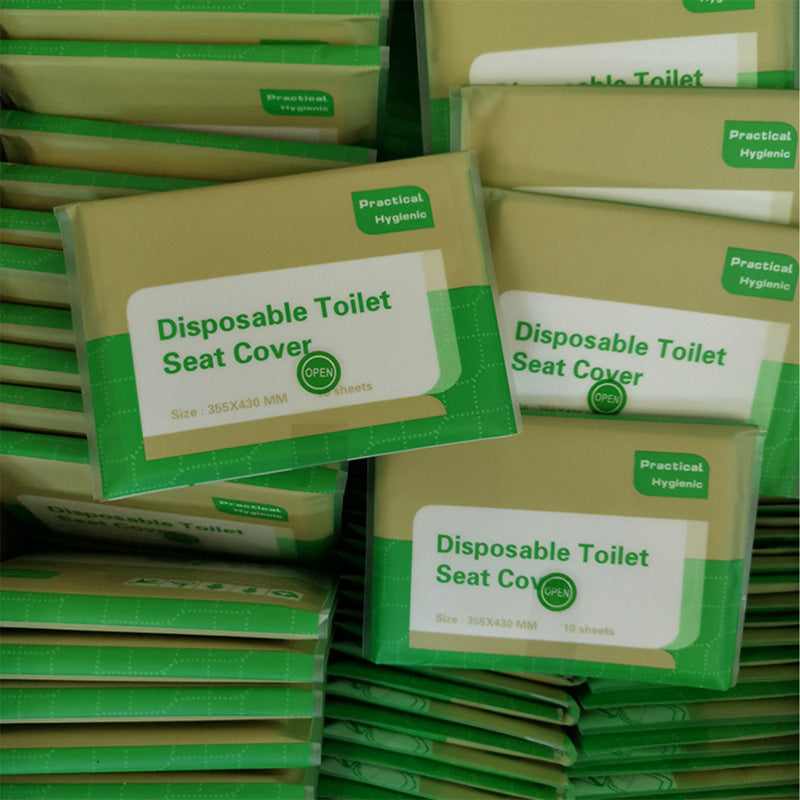 20pcs Waterproof Disposable Toilet Seat Covers for Travel Camping and Hotels