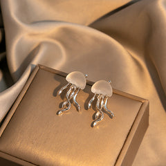 Jellyfish Stud Earrings Girls Jewelry Gift Birthday Graduation