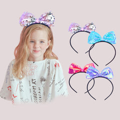 Sequin Bow Headband for Summer Holiday Party