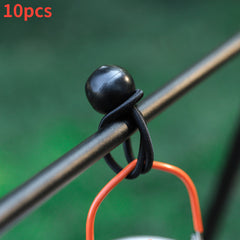 10pcs Storage Elastic Buckles Mini Binding Buckle Arrangement Storage Rope