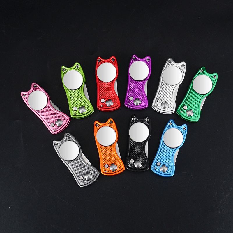 Portable Aluminum Golf Divot Repair Tool