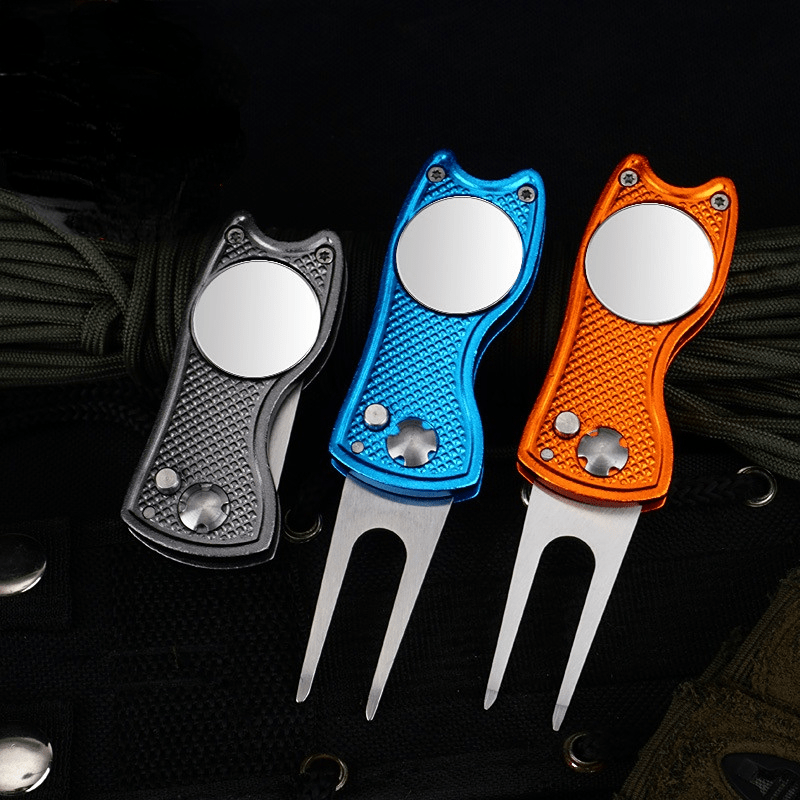 Portable Aluminum Golf Divot Repair Tool