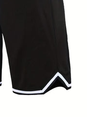 Leaf Pattern Print Comfy Shorts Men Casual Elastic Waist Drawstring Shorts
