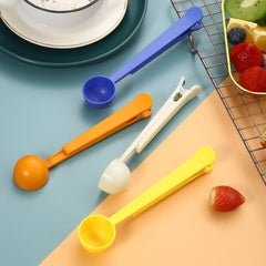 2 In 1 Coffee Spoon Sealing Clip Creative Measuring Scoop