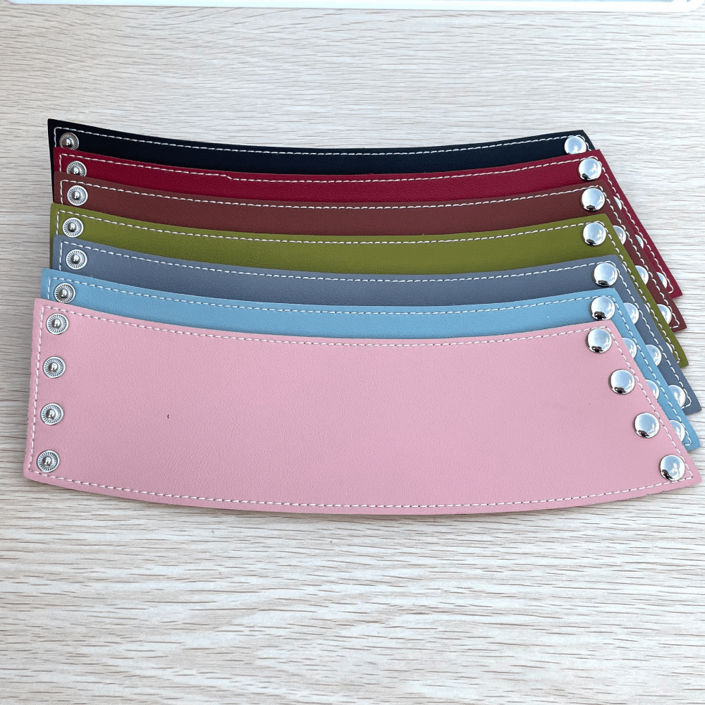 Insulated Non-Slip PU Leather Cup Cover - Reusable & Detachable