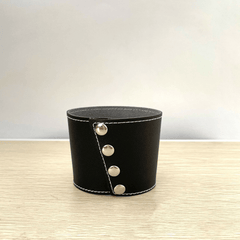 Insulated Non-Slip PU Leather Cup Cover - Reusable & Detachable