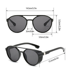 Classic Punk Sunglasses UV Protection Retro Style Men Holiday Party