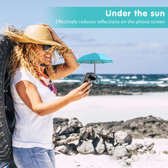 Universal Phone Umbrella Outdoor Mobile Sunshade Mini Umbrella