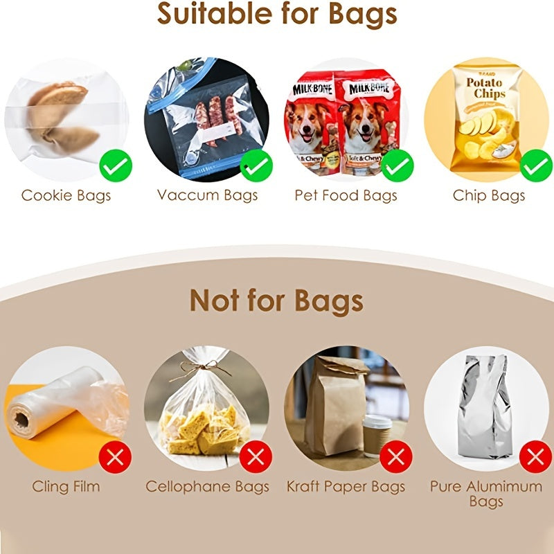 Portable Bag Heat Sealer for Food Snacks