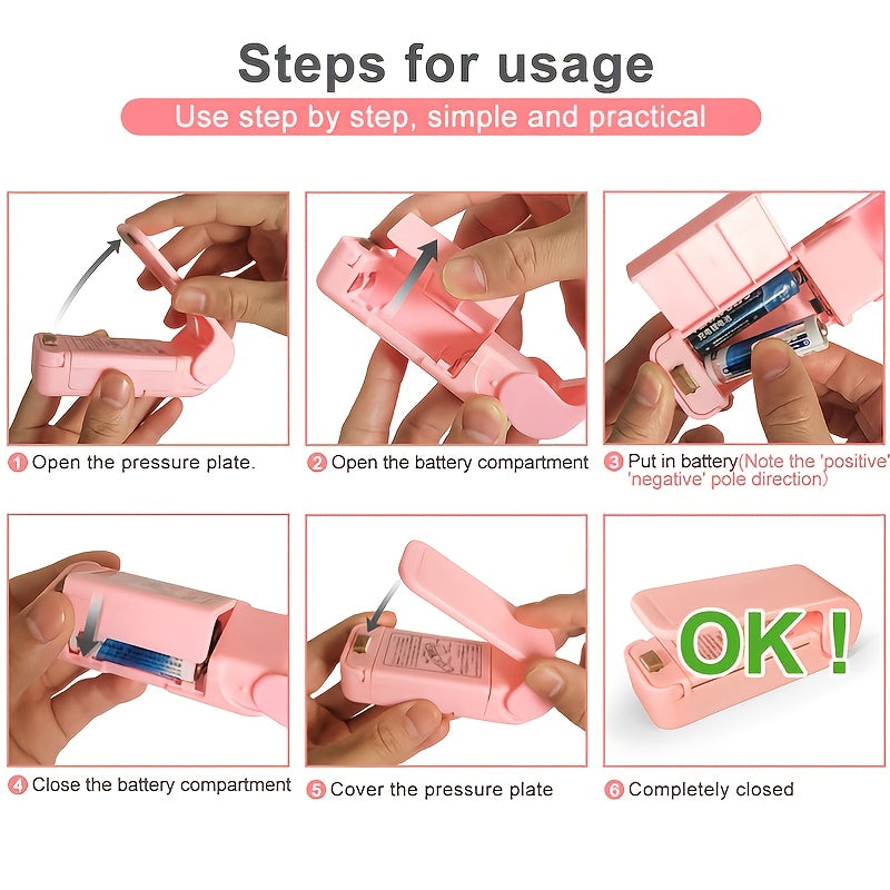 Portable Bag Heat Sealer for Food Snacks