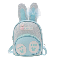 Rabbit Pattern Backpack With Long Ears Lightweight Small Travel Backpack