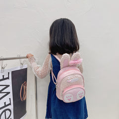 Rabbit Pattern Backpack With Long Ears Lightweight Small Travel Backpack