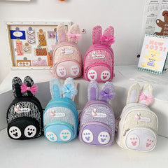 Rabbit Pattern Backpack With Long Ears Lightweight Small Travel Backpack
