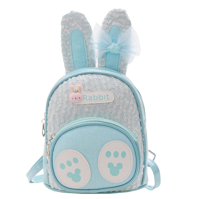 Rabbit Pattern Backpack With Long Ears Lightweight Small Travel Backpack