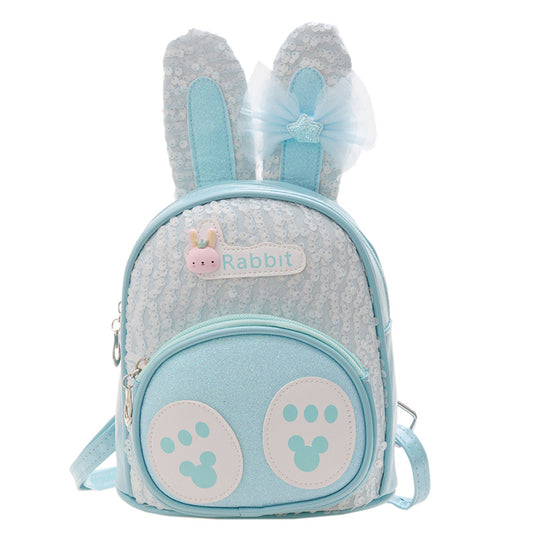 Rabbit Pattern Backpack With Long Ears Lightweight Small Travel Backpack