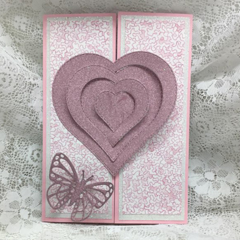 10pcs Heart Frame Metal Die Cutting Dies Set for Scrapbooking & Card Making