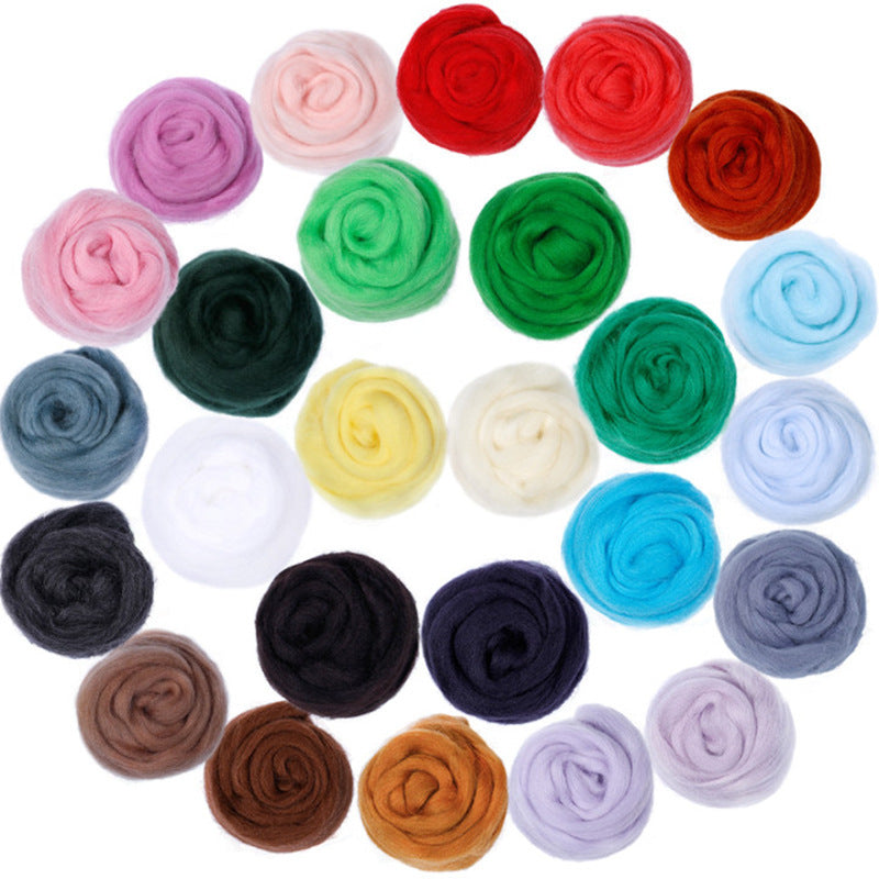22lb 100g Felting Wool Roving Soft Fiber for DIY Needle Felting