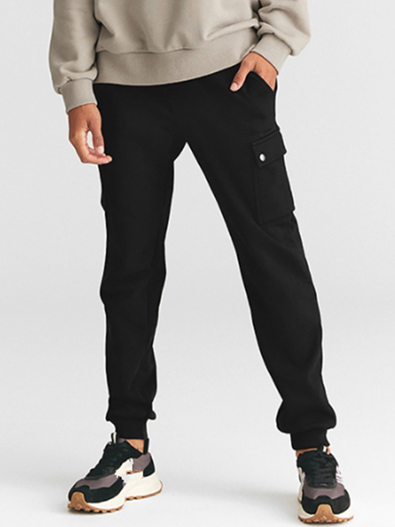 Men's Outdoor Casual Work Pants with Flap Pocket