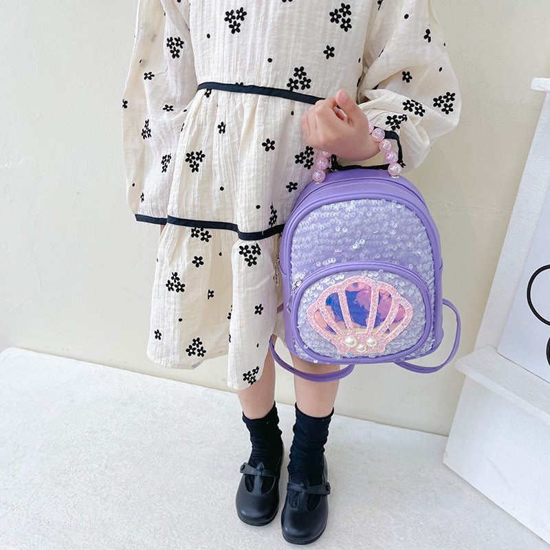 Kindergarten School Bag Large Capacity Sequin Backpack