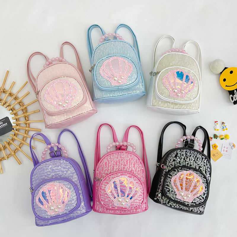 Kindergarten School Bag Large Capacity Sequin Backpack