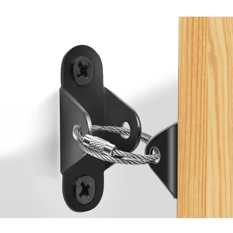 Child Safety Anti Tip Straps Kit - Wall Anchor for Earthquake Proof Furniture