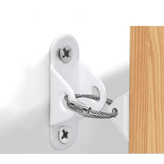 Child Safety Anti Tip Straps Kit - Wall Anchor for Earthquake Proof Furniture