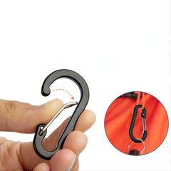 S-Shaped Aluminum Key Chain for Outdoor Activities
