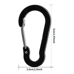 S-Shaped Aluminum Key Chain for Outdoor Activities