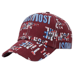 Embroidered Alphabet Baseball Cap Street Sunblock Hat