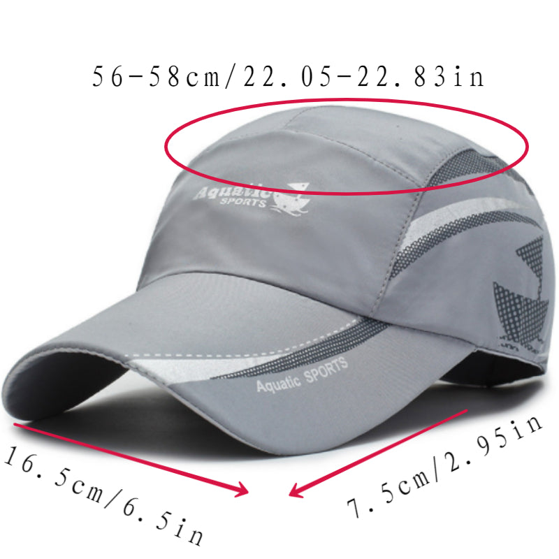 Quick Dry Breathable Sun Hat Unisex Summer Baseball Cap