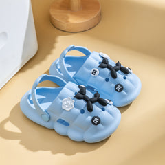 Boys Cartoon Charms Slip On Clogs Breathable Slippers