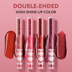Double Headed Lip Glaze Matte Dewy Finish Liquid Lipstick
