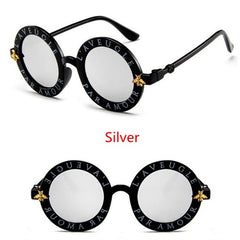 Vintage Round Sunglasses UV400 Protection for Kids Holiday Party