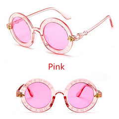 Vintage Round Sunglasses UV400 Protection for Kids Holiday Party