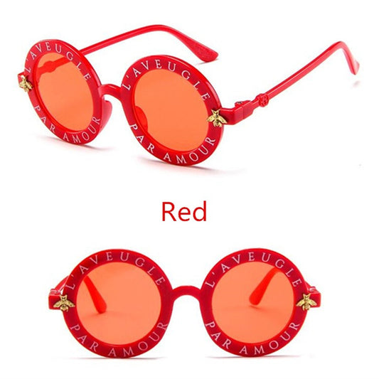 Vintage Round Sunglasses UV400 Protection for Kids Holiday Party