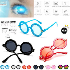 Vintage Round Sunglasses UV400 Protection for Kids Holiday Party