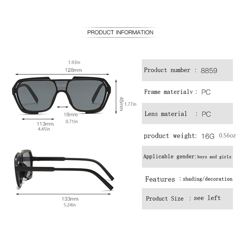 Y2K Square Sunglasses UV Protection for Girls